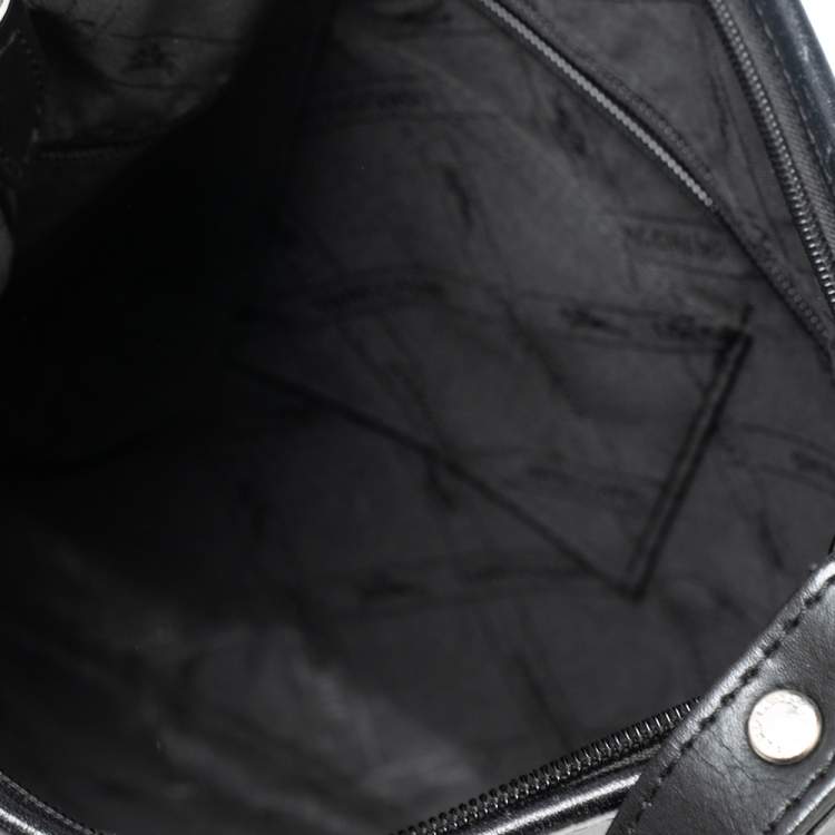 مملوكة مسبقًا Longchamp Black Leather Roseau Shoulder Bag