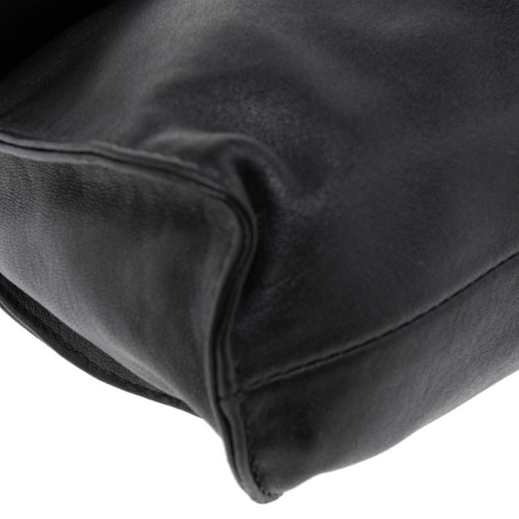 مملوكة مسبقًا Longchamp Black Leather Shoulder Bag