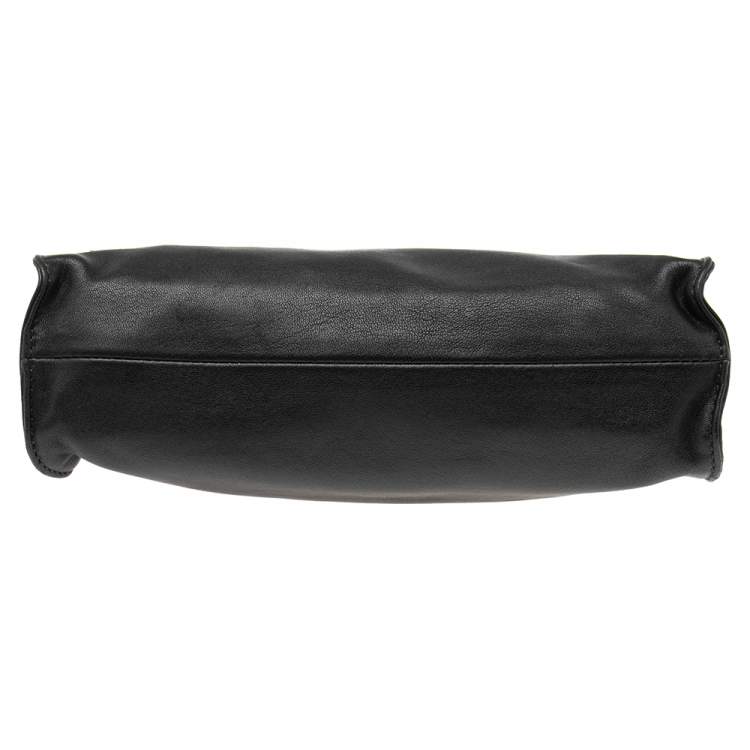 مملوكة مسبقًا Longchamp Black Leather Shoulder Bag