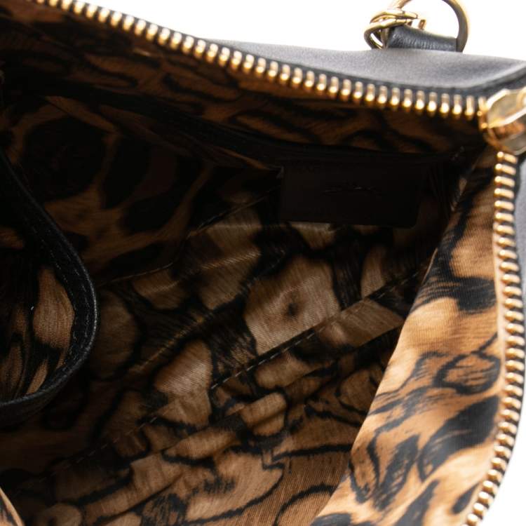 مملوكة مسبقًا Longchamp Black Leather Shoulder Bag
