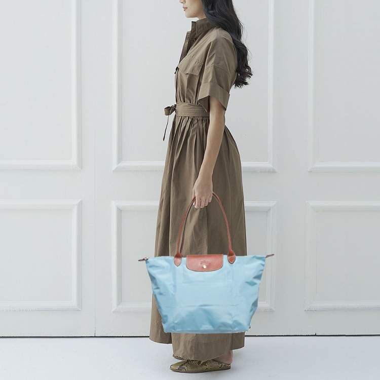 Longchamp Women's Medium Le Pliage Tote Bag - Blue - Totes