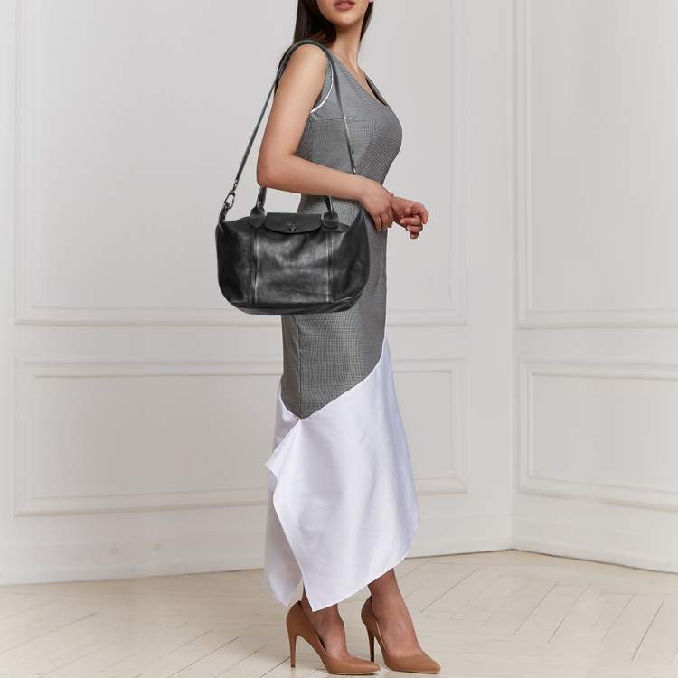  Longchamp 'Medium 'Le Pliage' Tote Shoulder Bag, Black :  Clothing, Shoes & Jewelry