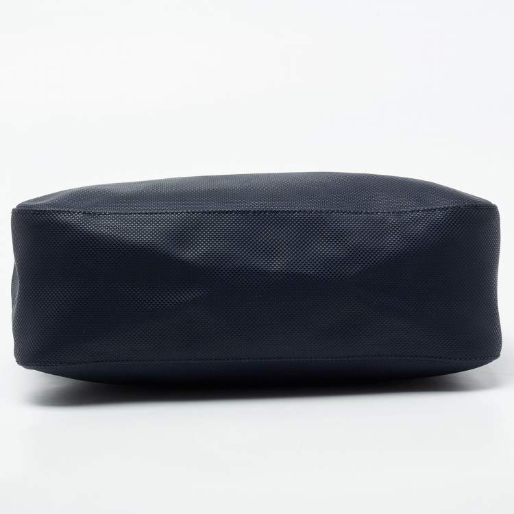 مملوكة �مسبقًا Longchamp Navy Blue Textured Leather Zip Hobo  