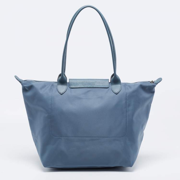 مملوكة مسبقًا Longchamp Grey Nylon Le Pliage Tote