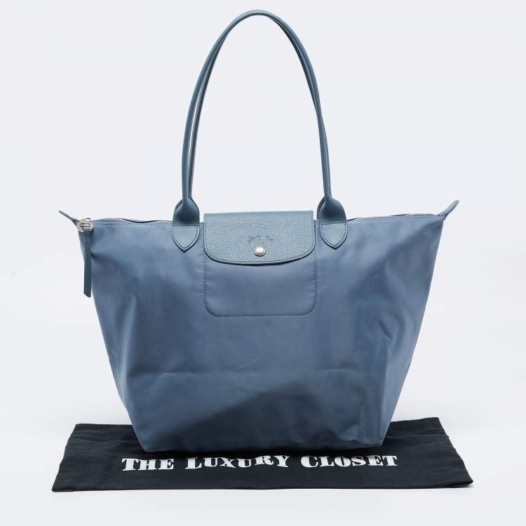 مملوكة مسبقًا Longchamp Grey Nylon Le Pliage Tote
