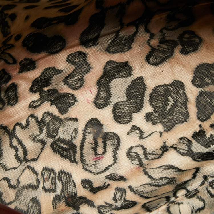 Pre Owned Longchamp Red Croc Embossed LeatherTote