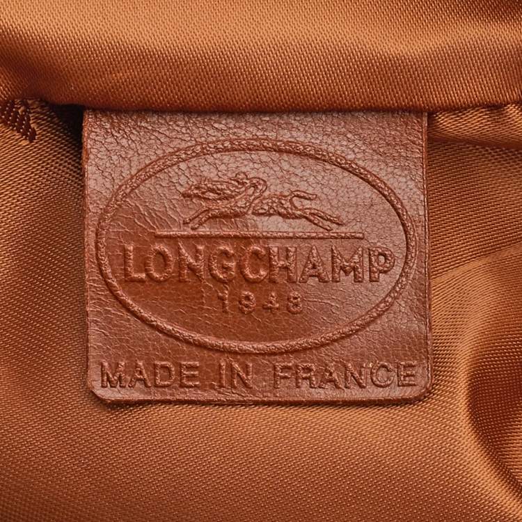 Pre Owned Longchamp Mustard Leather Large 3d Shopper Tote