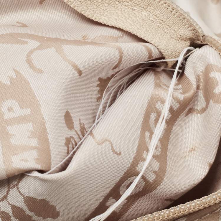 Pre Owned Longchamp Brown Leather Le Pliage Cuir Tote