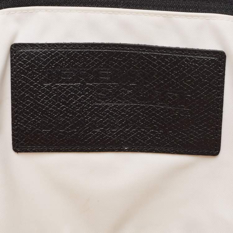 Pre Owned Longchamp x Jeremy Scott Multicolor Striped Fabric Le Pliage Travel Tote