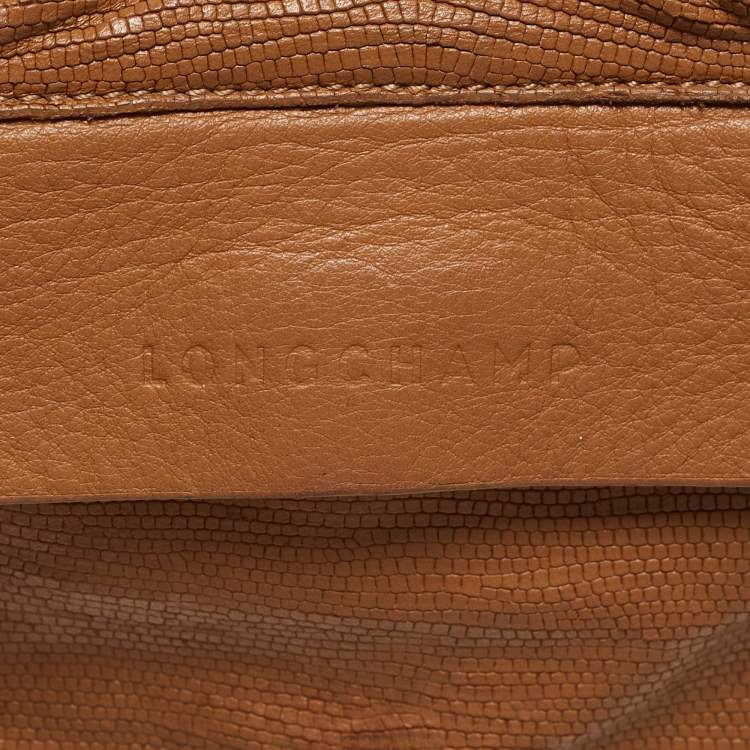 Pre Owned Longchamp Brown Leather Balzane Crossbody Bag