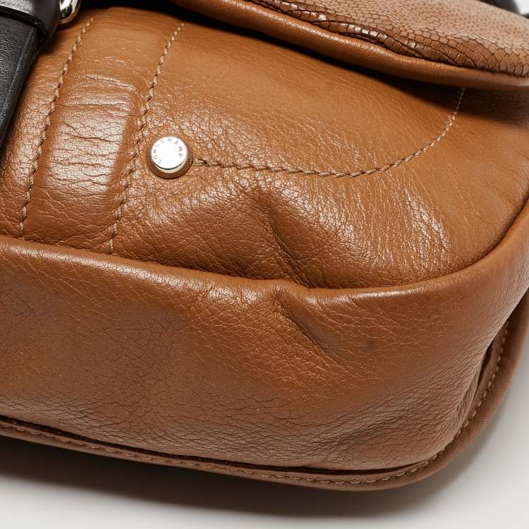 Pre Owned Longchamp Brown Leather Balzane Crossbody Bag
