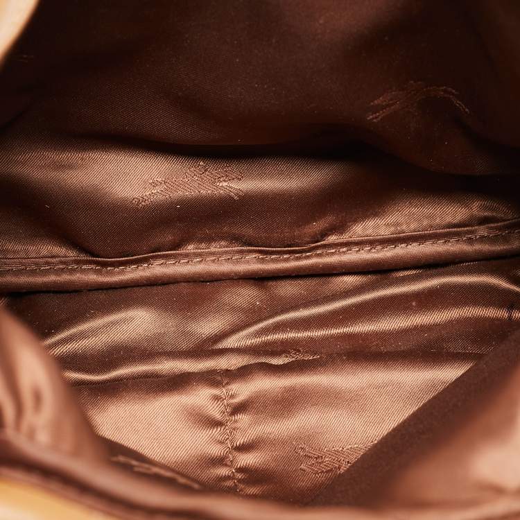 Pre Owned Longchamp Brown Leather Balzane Crossbody Bag