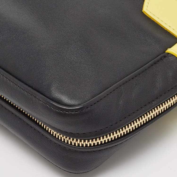 Pre Owned Longchamp Black Leather Crossbody Bag