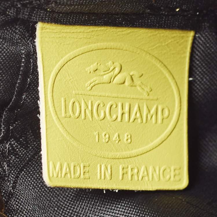 Pre Owned Longchamp Black Leather Crossbody Bag