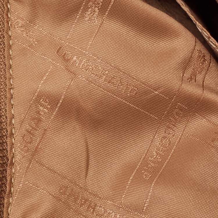 Pre Owned Longchamp Brown Faux Leather Le Foulonne Hobo