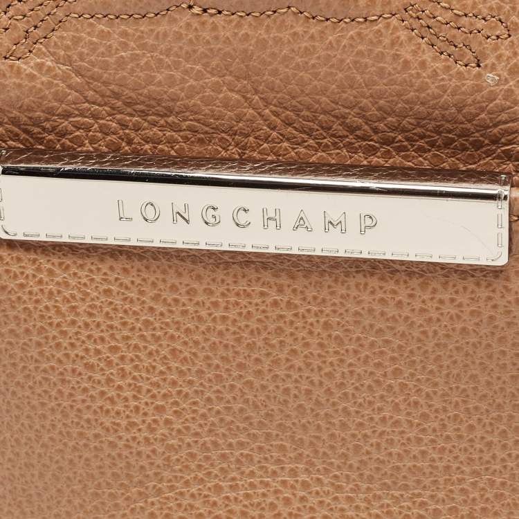Pre Owned Longchamp Brown Faux Leather Le Foulonne Hobo