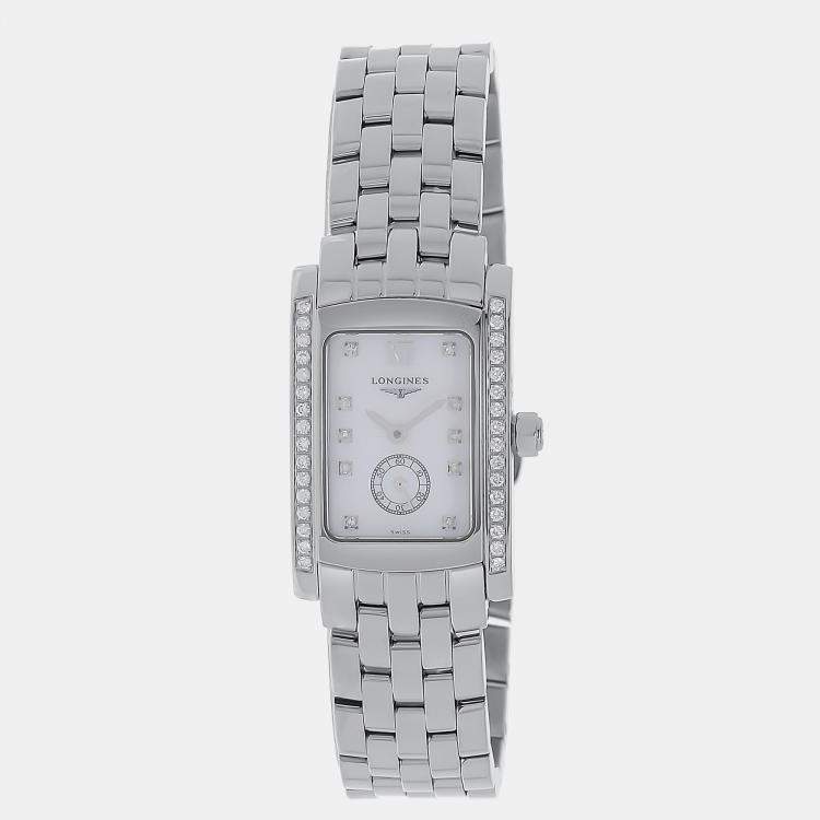 Longines Dolce Vita Diamond Stainless Steel Quartz Women's Watch 24.5 ...