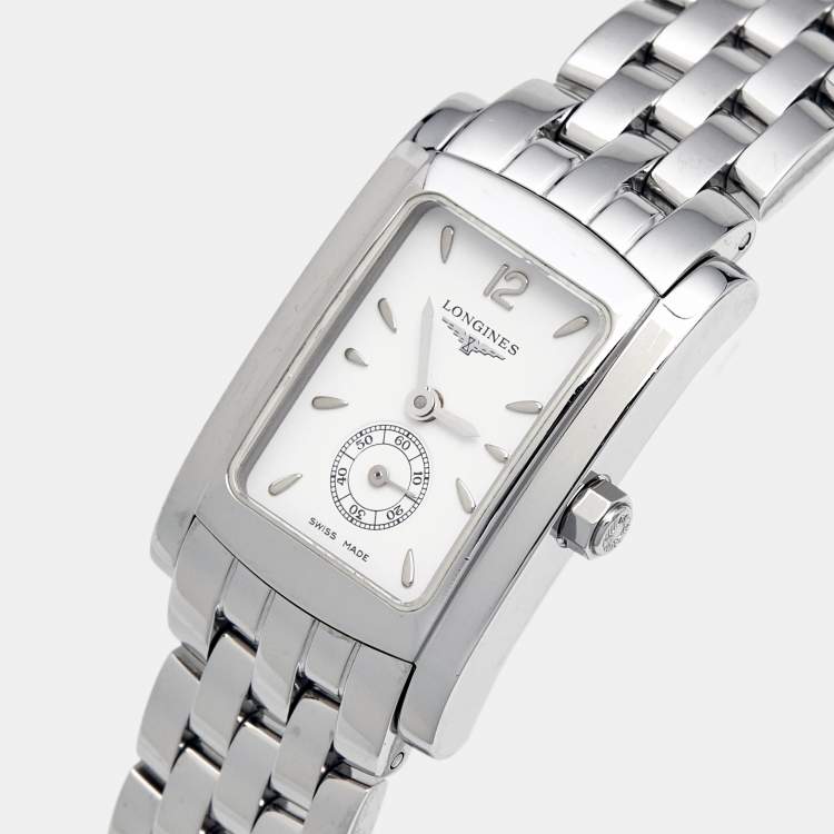 Pre Owned Longines White Stainless Steel Dolce Vita L5.155.4.16.6 Women's Wristwatch 19.80 mm