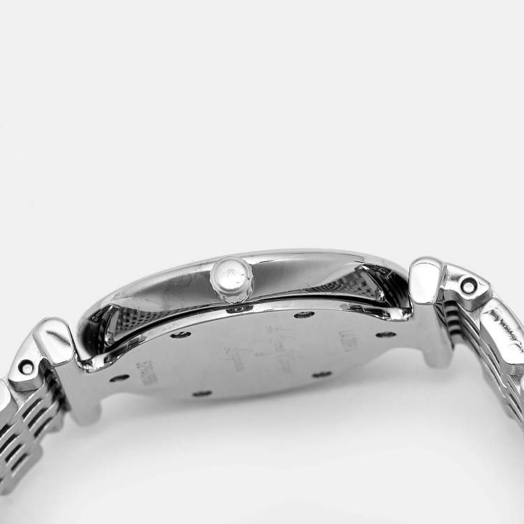 Pre Owned Longines La Grande Classique De Longines L4.209.4.51.6 Black Dial Stainless Steel Women's Wristwatch 24 mm