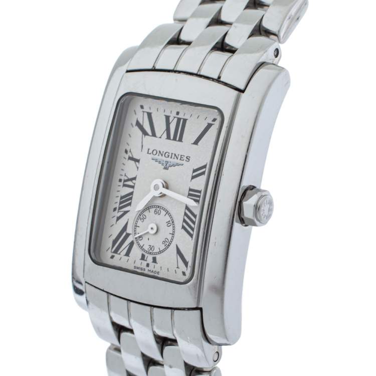 Pre Owned Longines Silver Stainless Steel Dolce Vita L51554716 Women’s Wristwatch 20 mm