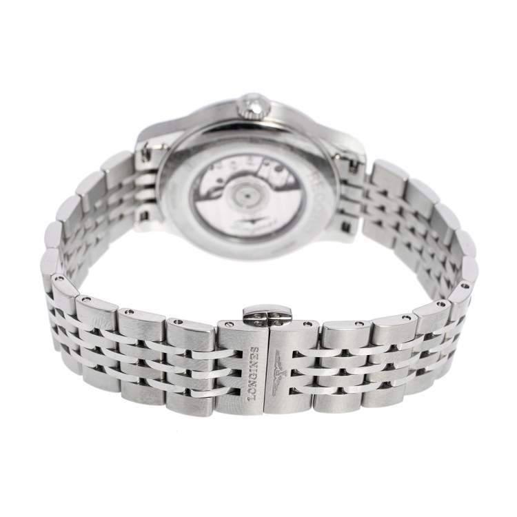 Pre Owned Longines MOP Diamonds Stainless Steel Record L23210876 Women's Wristwatch 30 mm
