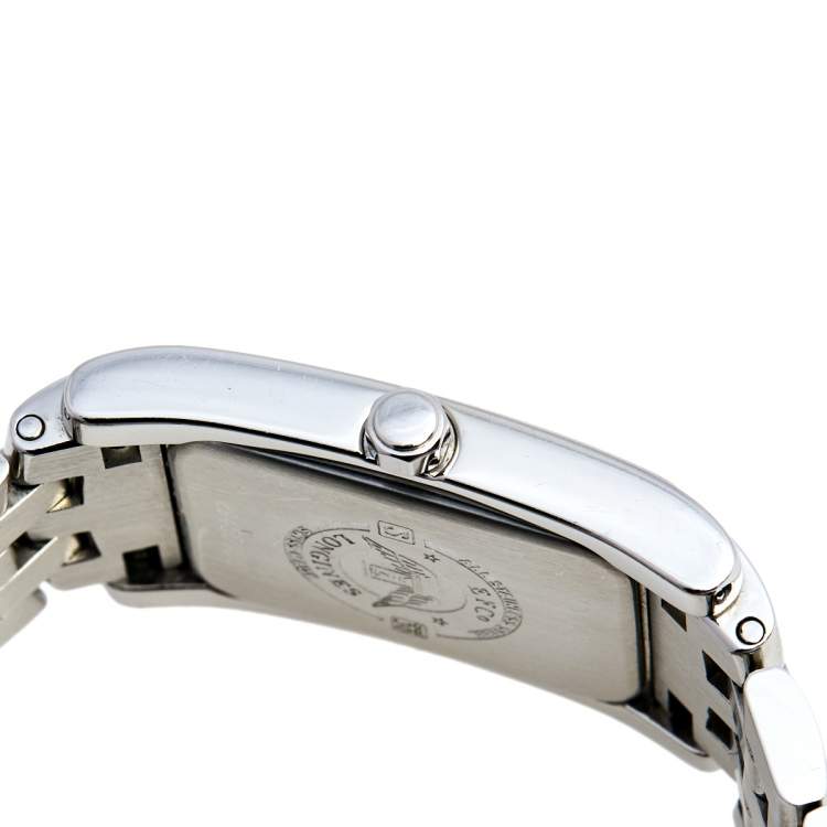 Pre Owned Longines Black Stainless Steel Dolce Vita L5.502.4 Women's Wristwatch 23 mm 