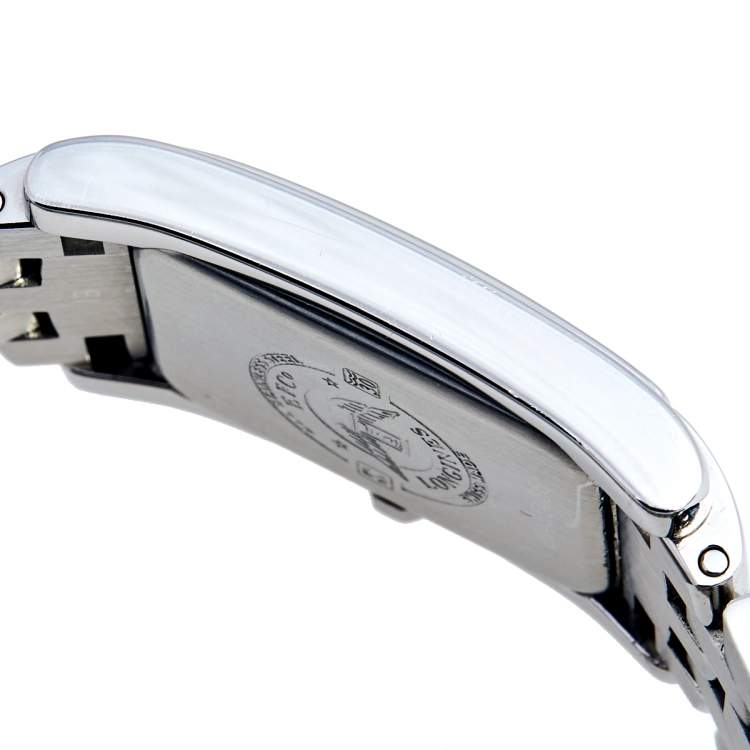 Pre Owned Longines Black Stainless Steel Dolce Vita L5.502.4 Women's Wristwatch 23 mm 