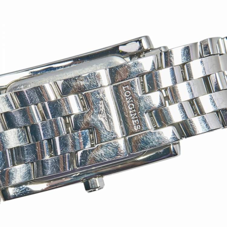 Pre Owned Longines Black Stainless Steel Dolce Vita L5.502.4 Women's Wristwatch 23 mm 