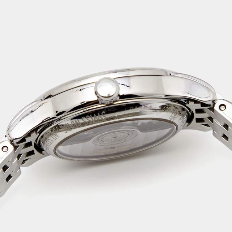 Pre Owned Longines Mother of Pearl Stainless Steel Flagship L4.274.4.87.6 Women's Wristwatch 26 mm