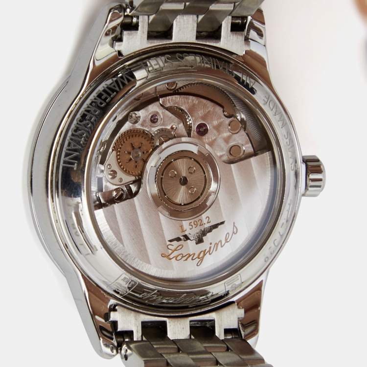 Pre Owned Longines Mother of Pearl Stainless Steel Flagship L4.274.4.87.6 Women's Wristwatch 26 mm