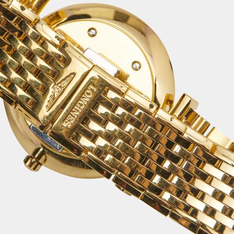 Pre Owned  Longines White Gold Plated Stainless Steel La Grande Classique De Longines L4.512.2.11.8 Women's Wristwatch 29 mm