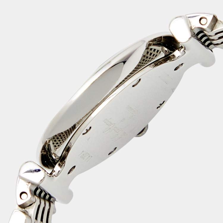 مملوكة مسبقًا Longines Black Stainless Steel Diamond La Grande Classique L4.209.4.58.6 Women's Wristwatch 24.50 mm