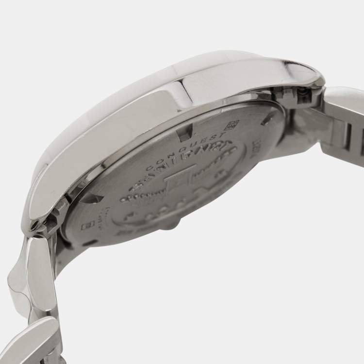 Pre Owned Longines White Ceramic Stainless Steel L3.257.4.87.6 Women's Wristwatch 29.5 mm