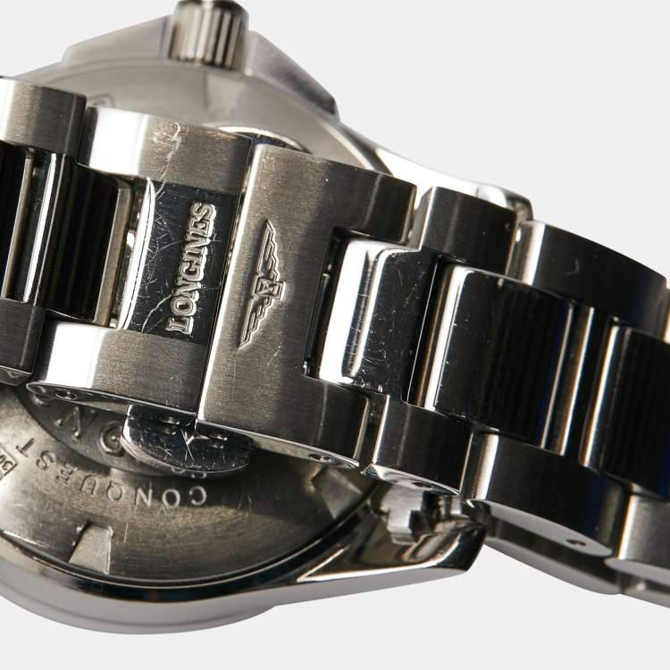 Pre Owned Longines White Ceramic Stainless Steel L3.257.4.87.6 Women's Wristwatch 29.5 mm