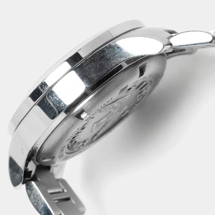 Pre Owned Longines Silver Stainless Steel Conquest L3.279.4.76.6 Unisex Wristwatch 35 mm