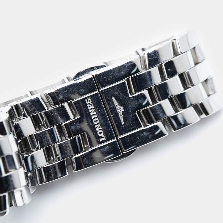 Pre Owned Longines White Stainless Steel DolceVita L5.502.4.16.6 Women's Wristwatch 22.40 mm