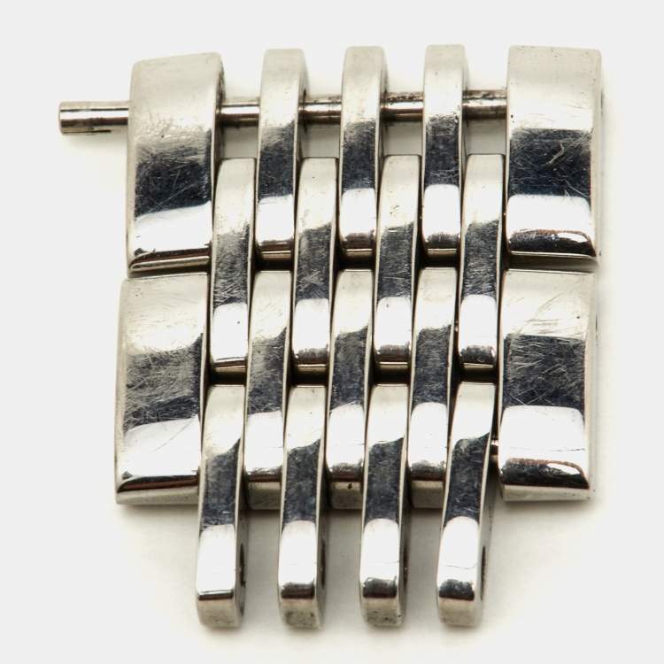 Pre Owned Longines Silver Stainless Steel Evidenza L2.642.4.73.6 Women's Wristwatch 33.10 mm