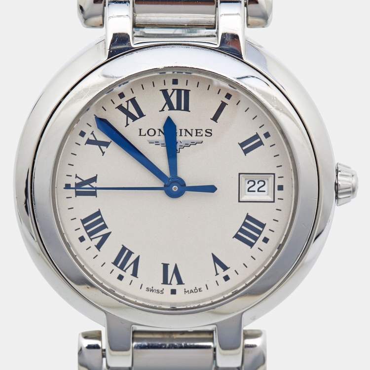 Pre Owned Longines Silver Stainless Steel PrimaLuna L8.112.4.71.6 Women's Wristwatch 30 mm