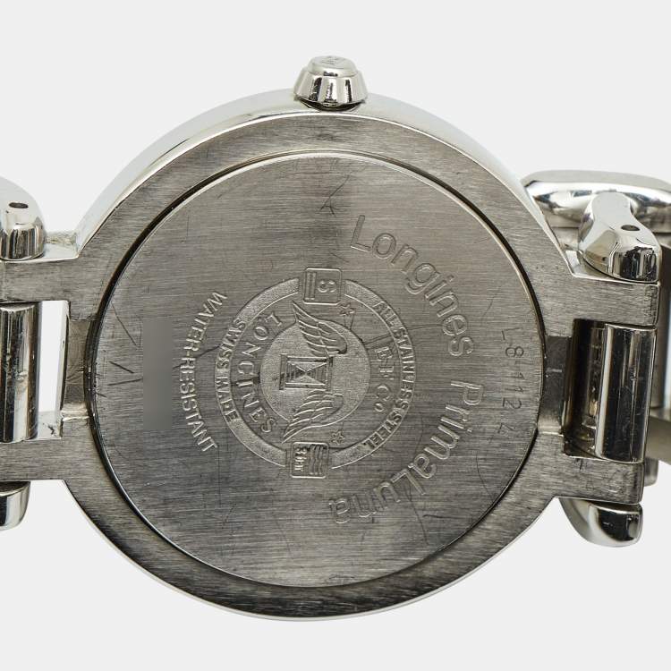 Pre Owned Longines Silver Stainless Steel PrimaLuna L8.112.4.71.6 Women's Wristwatch 30 mm