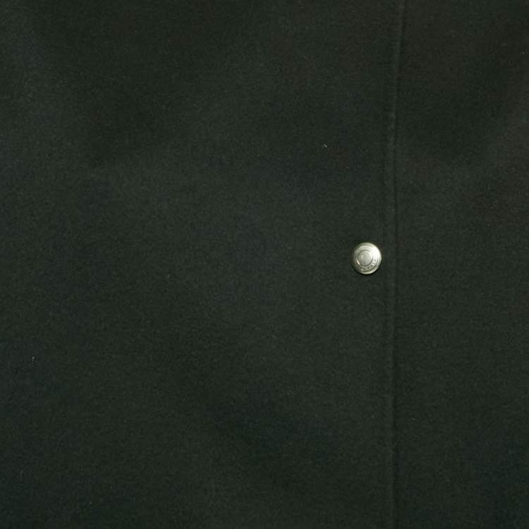 Pre Owned Loro Piana Black Chewe Double Cashmere Coat S