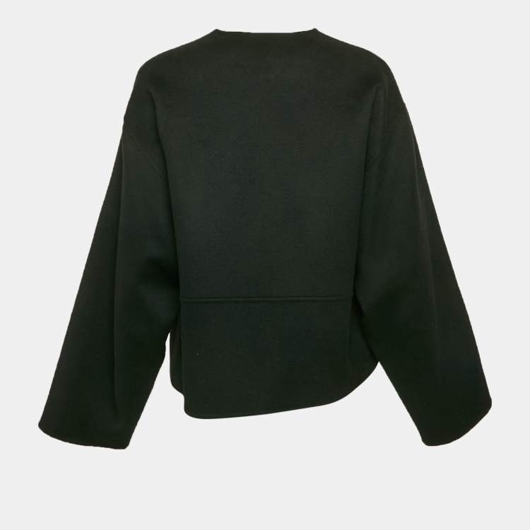 Pre Owned Loro Piana Black Chewe Double Cashmere Coat S