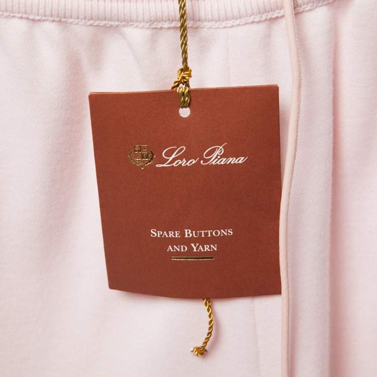 Pre Owned Loro Piana Pink Wool The Gift Of Kings Merano Joggers M 