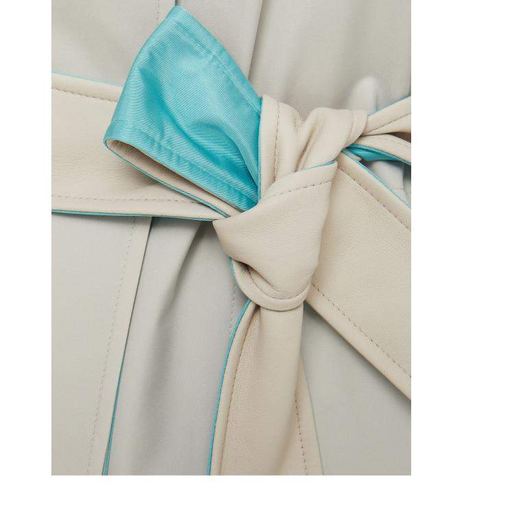 Pre Owned Loro Piana Polyester Trench Coat 44