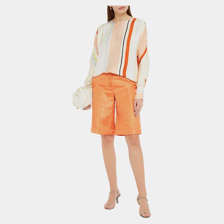 Pre Owned Loro Piana Silk Long Sleeved Top M