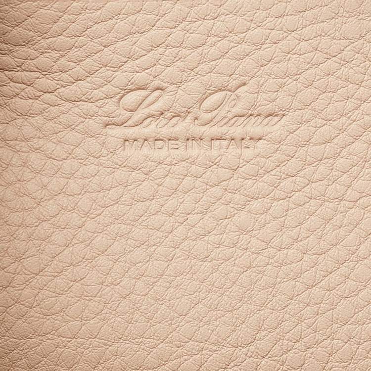 Pre Owned Loro Piana Pink Leather Loom L25 Satchel