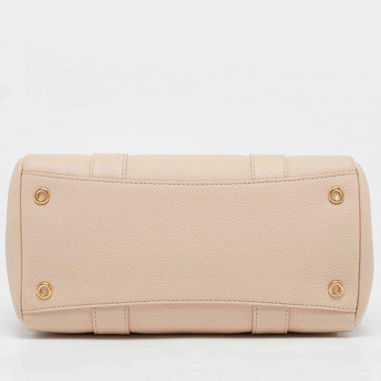 Pre Owned Loro Piana Pink Leather Loom L25 Satchel
