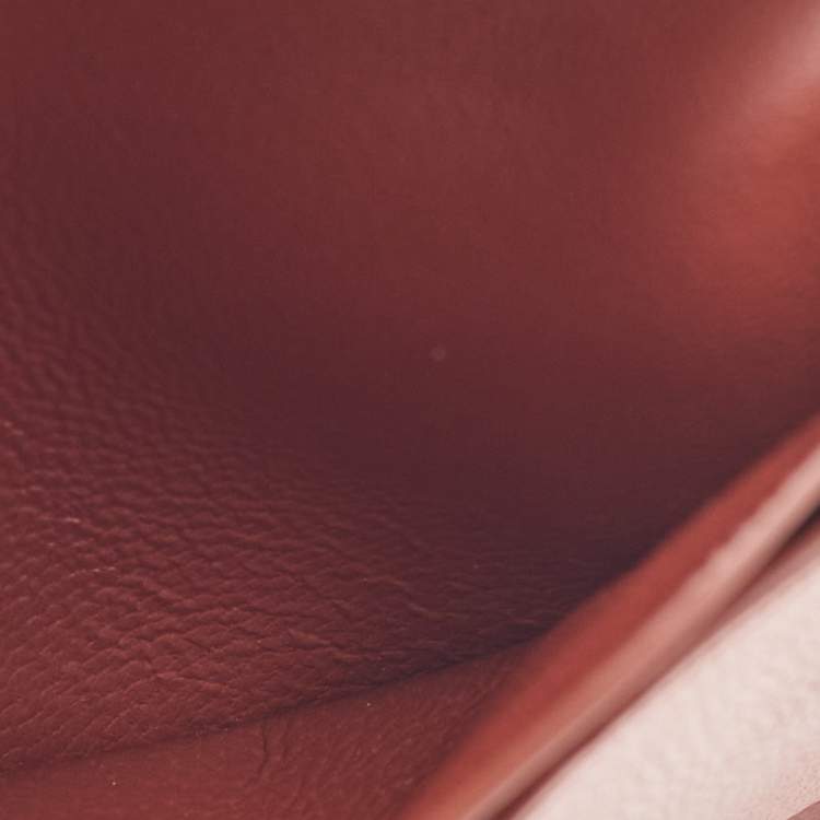 Pre Owned Loro Piana Brown Leather Extra Card Holder