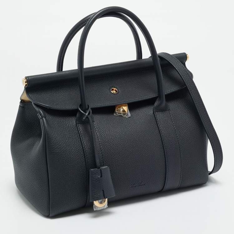 Pre Owned Loro Piana Loom L25 Black Leather Bag