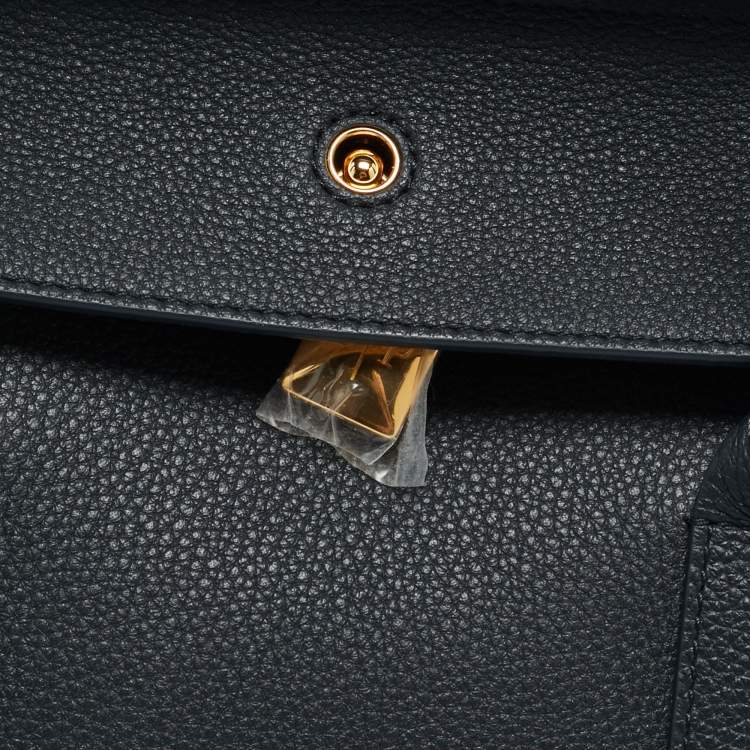 Pre Owned Loro Piana Loom L25 Black Leather Bag