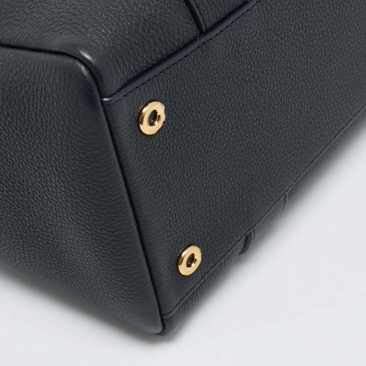 Pre Owned Loro Piana Loom L25 Black Leather Bag